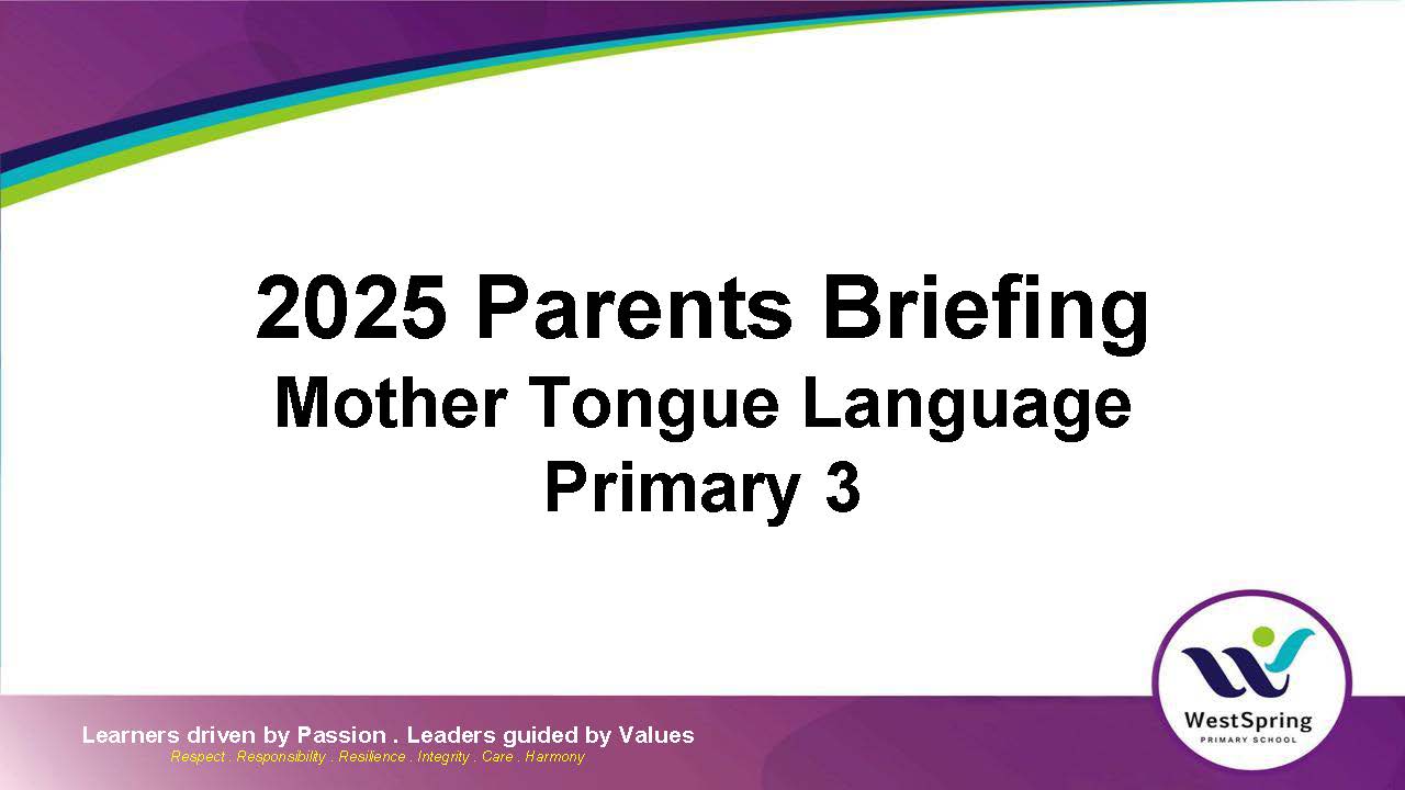 P3 Mother Tongue